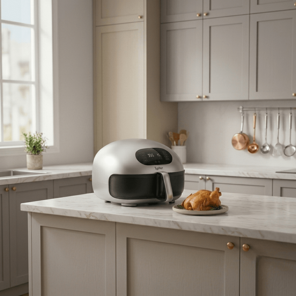 Typhur Dome 2 AI Smart Air Fryer on a modern kitchen counter