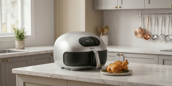 Typhur Dome 2 AI Smart Air Fryer on a modern kitchen counter
