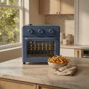 Our Place Wonder Oven Blue Salt on countertop