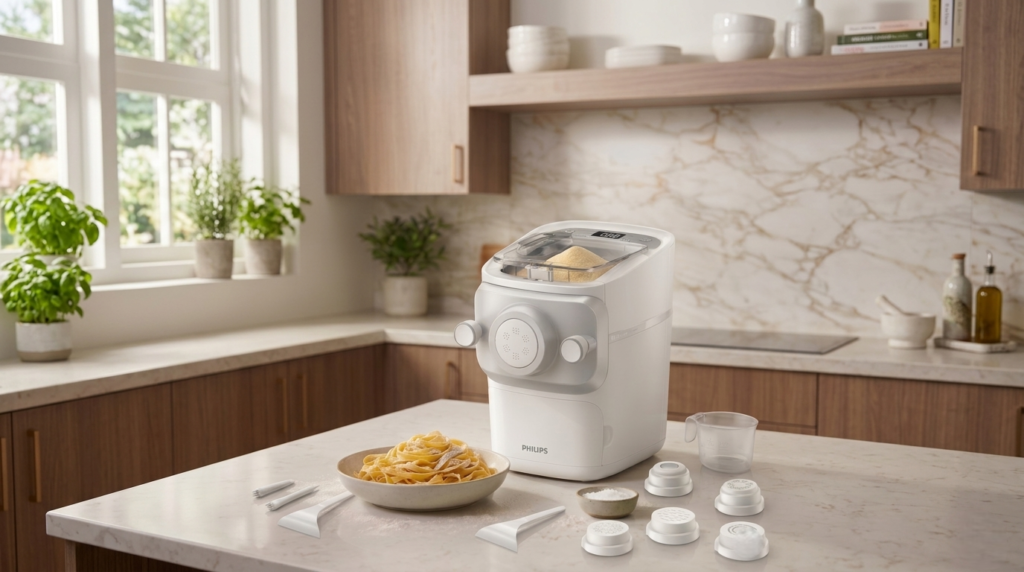 Pasta shaping discs for the Philips 7000 Series pasta maker including spaghetti, penne, fettuccine 